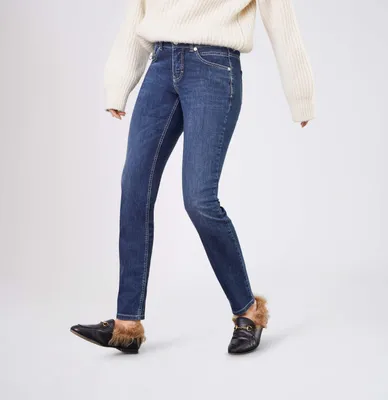 Produktbild von Mac - Damen 5-Pocket Jeans, SLIM PERFECT Fit (5940-90-0380L), Größe:W36, Länge:L32, Farbe:new basic wash (D845)