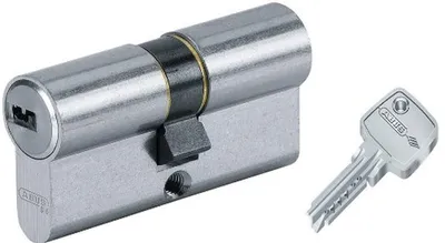 Productafbeelding van ABUS Deurslot D6N - Cilinder voor woondeuren, verchroomd, 30x70 mm - 33939