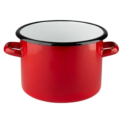 Produktbild von TOPF 7 l Emaille Emailletopf Induktion Kochtopf Suppentopf EMALIA POLSKA PLESZEW