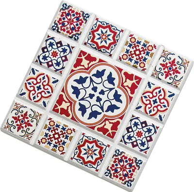 Produktbild von Zassenhaus Marrakesch Untersetzer, Keramik/Kork, 11 x 11 cm, Blume