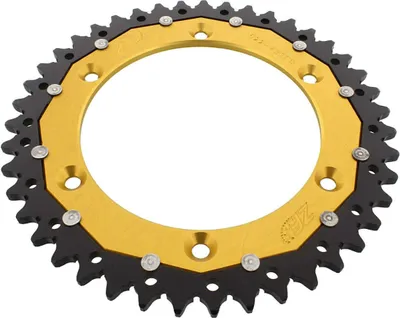 Produktbild von ZF Krone 43 Zähne Teilung 520 Gold Schwarz Dual ZFD-822-43-GLD