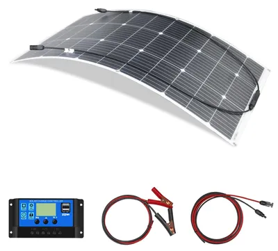 Produktbild von Flexibles Solarpanel – 100 Watt Leistung – 12 Volt Ausgangsspannung – Monokristallin