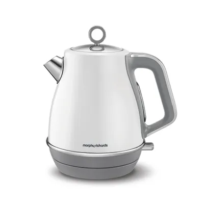 Obrázok produktu pre Morphy Richards Evoke , 1,5 L, 2200 W, Biela, Kov, Indikátor úrovne vody, Bezšnúrový