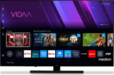 Produktbild von MEDION 163,9 cm (65 Zoll) QLED Fernseher (Smart-TV, Dolby Vision HDR, VIDAA Store, Netflix, Prime Video, Disney+, DAZN, Paramount+, DTS X, Dolby Atmos, PVR, Bluetooth, MD 865600)