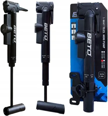 Produktbild von Beto CLD-038G Mini Fahrradpumpe mit Manometer