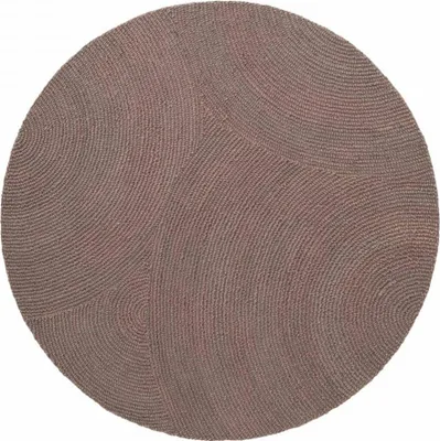 Image de Tapis rond, motif rond, laine tissée à la main ELENI, chaud