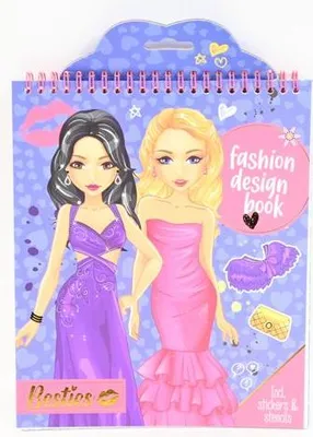 Zdjęcie produktu dla Besties Modedesign Farbe und Aufkleberbuch