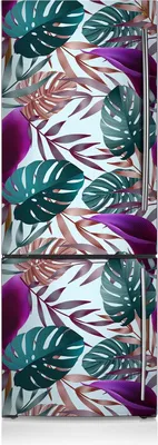 Produktbild von Magnetfolie Aufkleber Kühlschrankmagnete 60x180 cm - Tropische Blätter