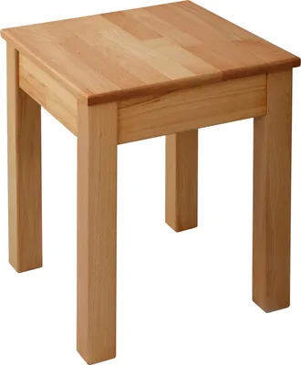 Produktbild von Krok Wood 1x Hocker Tomas aus Massivholz in Buche   35x35x45 cm