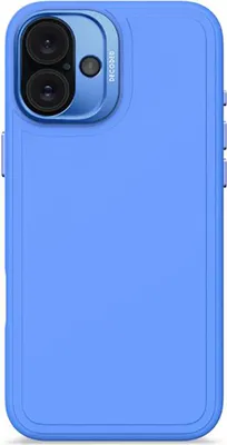 Produktbild von Decoded, Silikonhülle für iPhone 16 Plus Stacks Series MagSafe Antimikrobiell, Blau