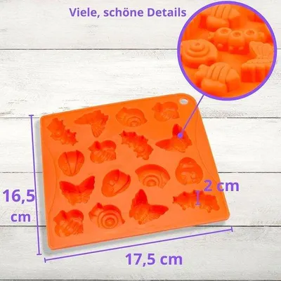 Produktbild von Silikon-Insektenspielzeug - vielseitig und farbenfroh - orange