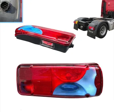 Produktbild von 2x Rückleuchte Heckleuchte Rücklicht Blau LKW für MAN TGA TGL TGM TGX ab 2005