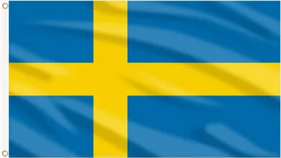 Produktbild von 2 schwedische Flaggen – Flagge von Schweden – Blågult – 2 Stück – 150/90 cm – Polyester – Weltmeisterschaft – Europameisterschaft – Fußballflagge – CHPN
