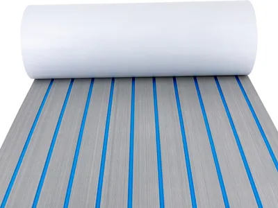 Obrázek produktu pro Podlaha na lodi EVA pěna palubní deska Faux Teak Marine Mat Marine Carpet Cooler Tops Sedadla Neklouzavý samolepicí podlahový materiál pro motorový člun RV Yacht Kayak Plavecký bazén 95" x 24"