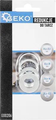 Obrázek produktu pro GEKO Redukční kroužek pro kotouče 25,4mm, 4ks G00206