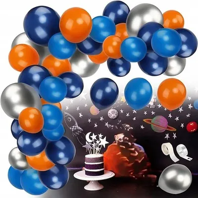 Zdjęcie produktu dla Balony Lateksowe Dekoracyjne 3 Kolory 72 szt. Zestaw Urodzinowy