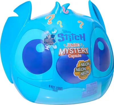 Produktbild von Just Play Disney Stitch - Neon Jumbo Mystery Capsule, 3 Jahr(e), Mehrfarbig, Kunststoff