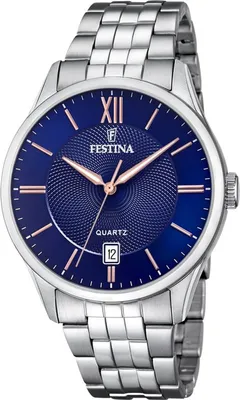 A close-up studio shot of a men's wristwatch against a white background.