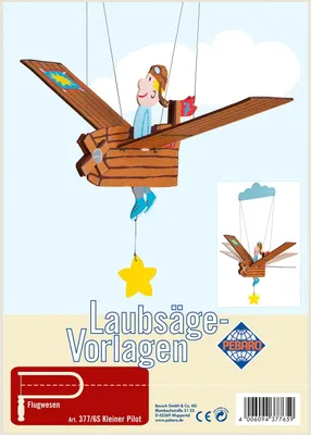 Image de PEBARO Modèle de scie à chantourner Mobilé pilote volant dans l'avion, figure de vol