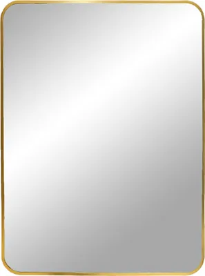 Produktbild von Rechteckiger Wandspiegel 50x70 cm mit Aluminiumrahmen für Bad und Flur
