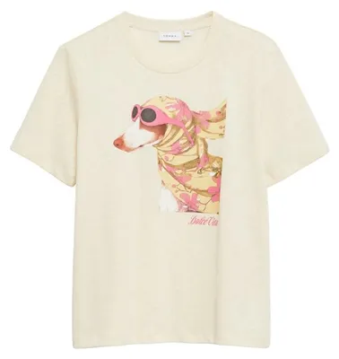 Produktbild von Comma Damen T-Shirt Weiß Größe 44