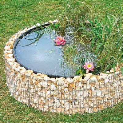 Bellissa 146cmx40cm Steinkorb for sale online Teich D146cm H40cm Gabione Hochbeet Gabionen Gartenteich Hochteich rund 146/126 95577