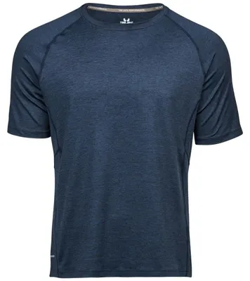 Zdjęcie produktu dla Koszulka sportowa męska Tee Jays 7020 | Cool-Dry - Kolor: Navy Melange - Rozmiar: XXL