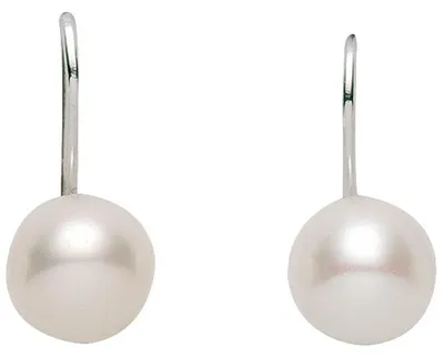 Image de Miamar 02.1106 : Boucles d'oreilles pour femmes, en argent, avec perle synthétique blanche