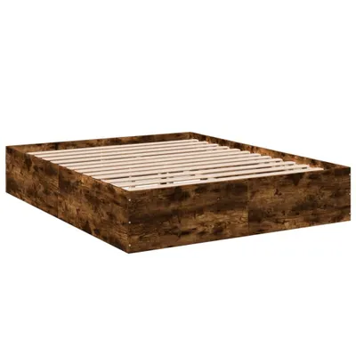 Produktbild von Bettgestell Räuchereiche 150x200 cm Holzwerkstoff