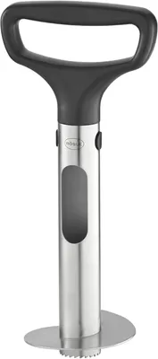Produktbild von Ananasschneider PRO, hochwertiger Ananasschäler zum Entkernen und Schneiden von Ringen, mit ergonomischem Griff, Einschneidskala und Auswurfschlitz