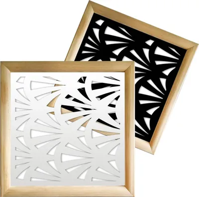Immagine prodotto di WINDSHELL - Moduli Decorativi in Legno e PVC 98x98 cm nero