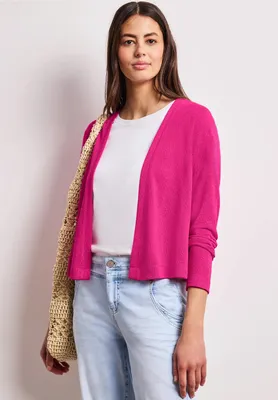 Produktbild von Street One Cardigan 'Langarm Jacke Nette im Strick-Look', A324788, magenta dream, Gr. 42