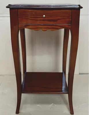 Produktbild von Casa Padrino Barock Beistelltisch / Nachttisch mit Schublade Braun H. 72 cm - Barock Möbel