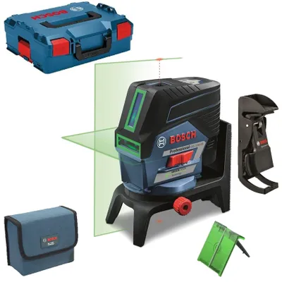 Obrázek produktu pro Bosch GCL 2-50 CG Professional, 20 m, 0,7 mm/m, 4°, 50 m, 500-540 nm (< 10mW), Čárová/bodová vodováha