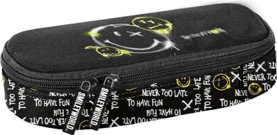 Produktbild von Federmäppchen mit Smiley-Motiv – Stifteetui für die Organisation von Schulmaterial