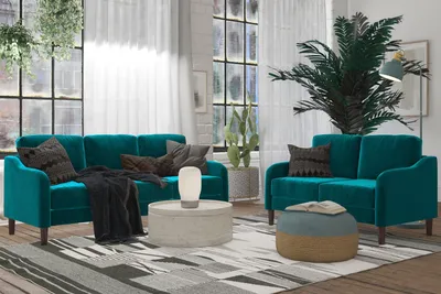 Produktbild von Marion | 3-Sitzer Sofa in Samt Grün