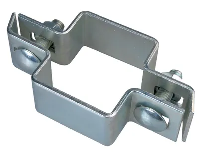 Immagine prodotto di Alberts 663650 Morsetto centrale per pali quadrati, zincato a caldo, per pali 60 x 40 mm, set da 3
