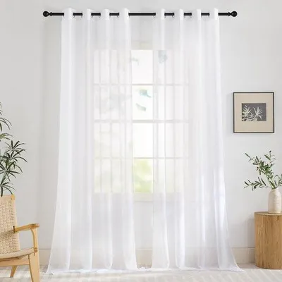 Immagine prodotto di Tende trasparenti bianche per soggiorno o camera da letto, 245x140 cm