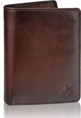 Zdjęcie produktu dla Visconti portfel męski skóra naturalna brązowy RFID 12x9 cm Torinio AT-62