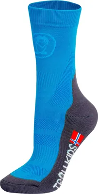 Zdjęcie produktu dla Skarpety trekkingowe dziecięce dla chłopca/dziewczynki Trollkids Kids Trekking Mid Cut Socks II medium blue (930-106)