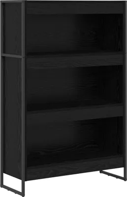 Image de Étagère vidaXL, aspect chêne noir, 80 x 30 x 121 cm, aggloméré