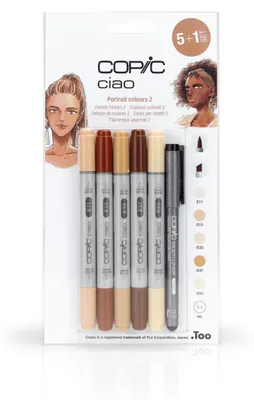 Produktbild von Copic Ciao 5+1 Set Portrait colours 2