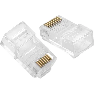 Produktbild von Ugreen 100x Steckerenden für RJ45 8P8C (UTP Cat5 / Cat5e) - Transparent