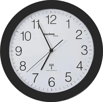 Produktbild von technoline Wanduhr WT 8000 schwarz analog