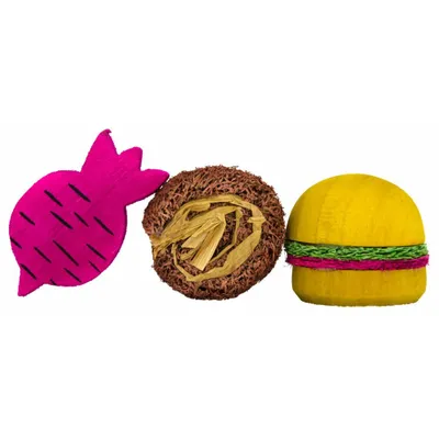 Image de Pawise Rongeurs Jouets en bois Wooden Loofah Pretty Toys No. 2