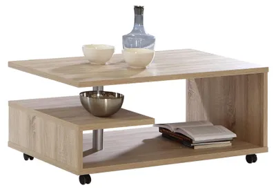Productafbeelding van Forte BAILEY salontafel 100 110, moderne salontafel, woonkamertafel, houtproduct