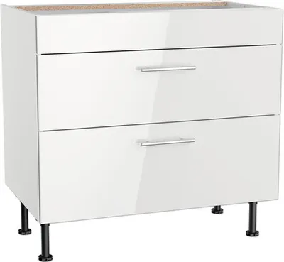 Produktbild von Optifit Kochfeldumbauschrank Rurik986 BxTxH 90 x 58,4 x 87 cm weiß glänzend zerlegt KFRU UC936-8E+