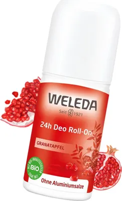Produktbild von Weleda Roll-on Deodorant mit Granatapfelduft, 24 Stunden, Bio, 50 ml