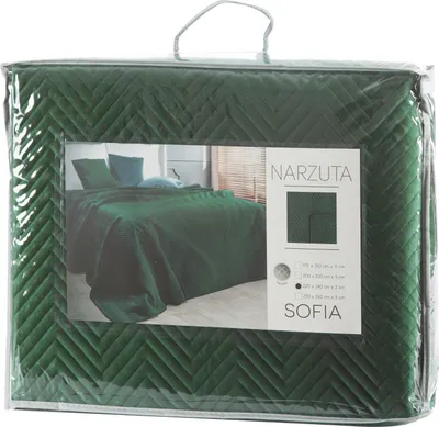 Image de Nouveau couvre-lit vert SOFIA 220x240 cm