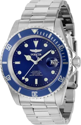 Obrázek produktu pro Invicta Pro Diver 9094OBXL Pánské Hodinky - Automatické Hnutí - Nerezová Ocel s Modrým Ciferníkem - 43 mm